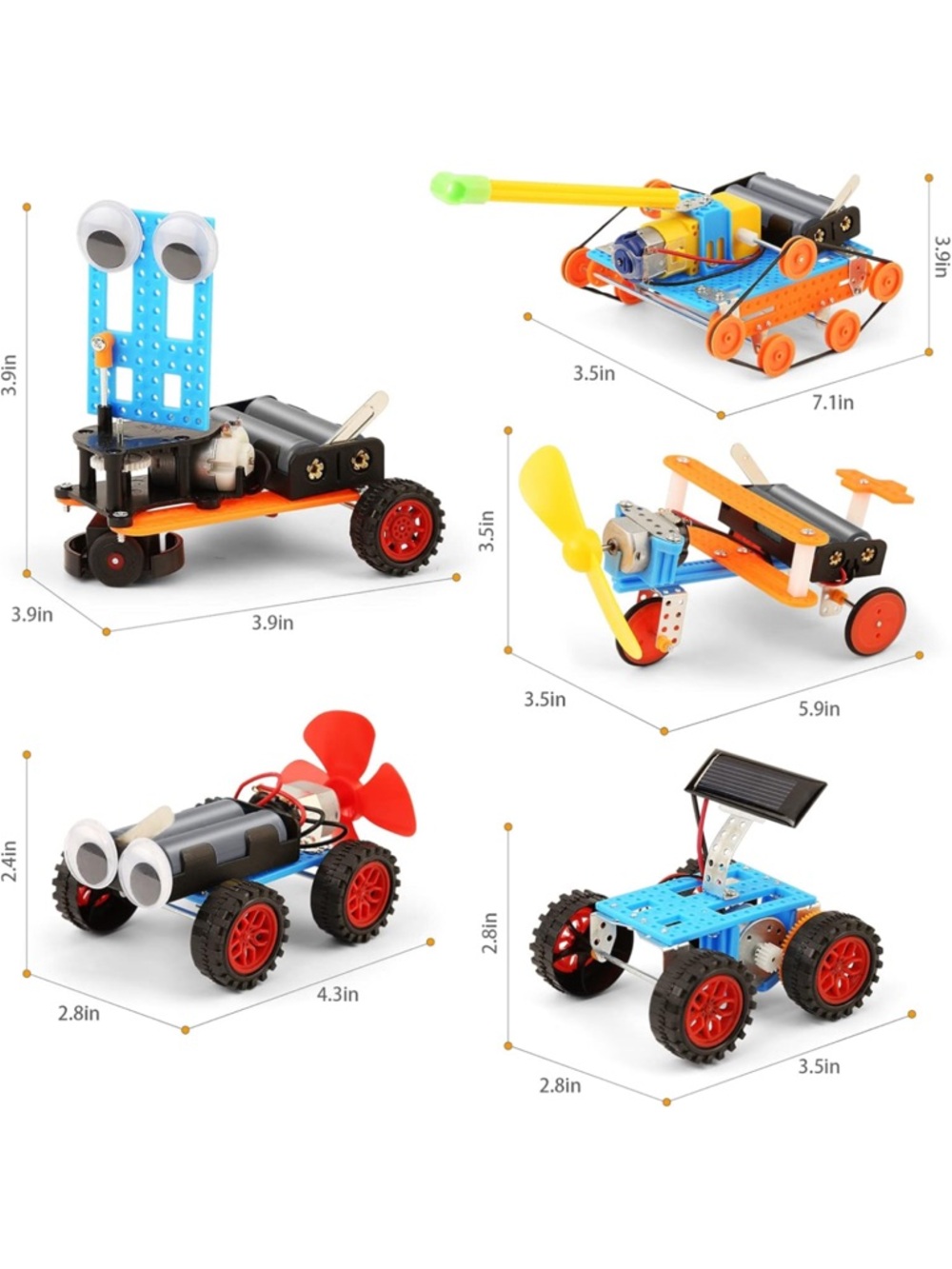 BeAndge Kids Electric Robot Kits - 5ct for 6+ ages - Picture 5 of 7